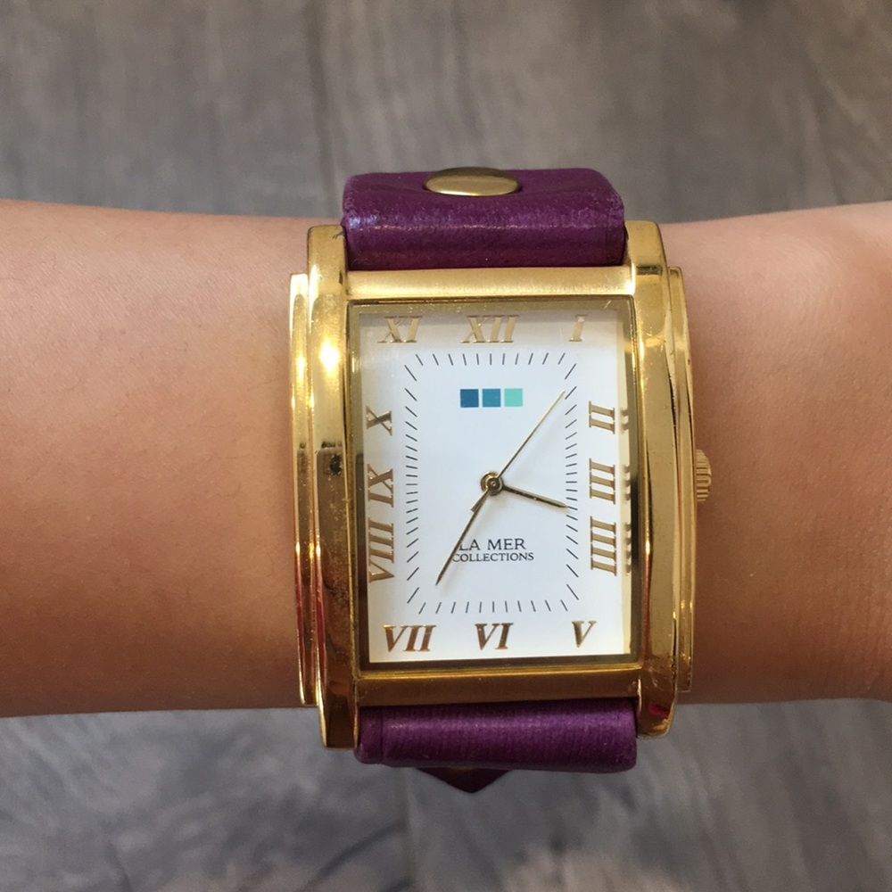 La Mer Collections watch in amethyst purple